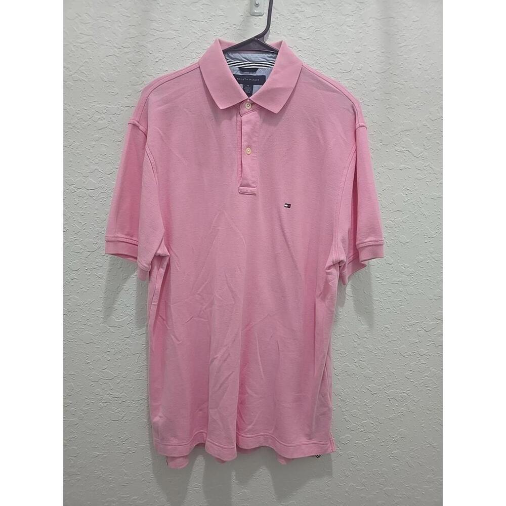 Tommy Hilfiger‎ Shirt Mens  Size M Polo Golf Casual Outdoors Bundle Pink/Blue